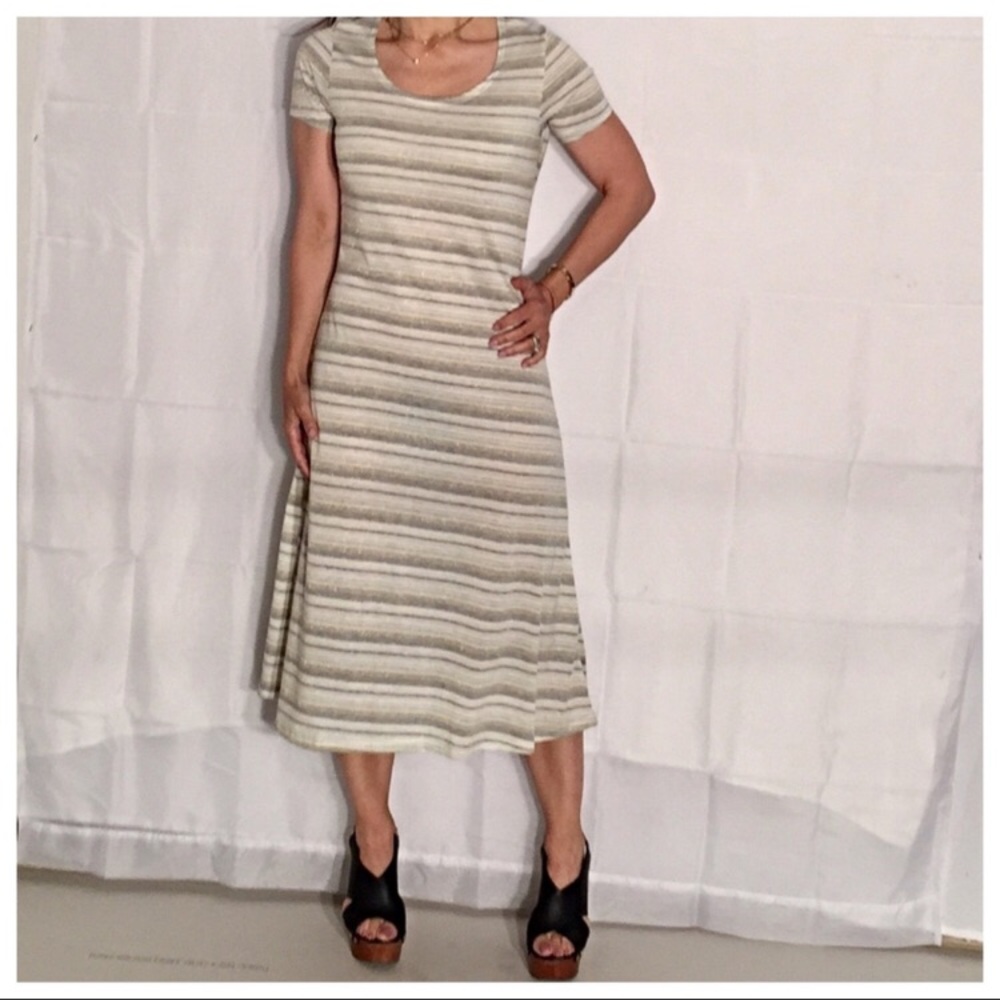1LEFT Women Beautiful Stripe Midi Dress❤️ - Picture 3 of 7
